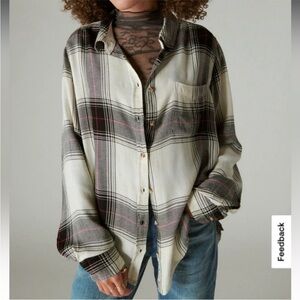 Lucky Brand Cloud Flannel Sz L